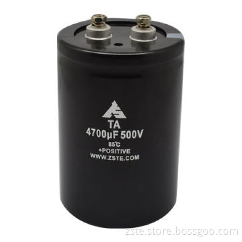 Aluminum Electrolytic Capacitor, Screw Type, High-rated Voltage, Capacitance and Ripple CurrentNew